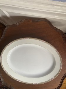 Noritake Haverford Oval Platter 17 3/4 Inch Diameter Made In Japan Vintage
