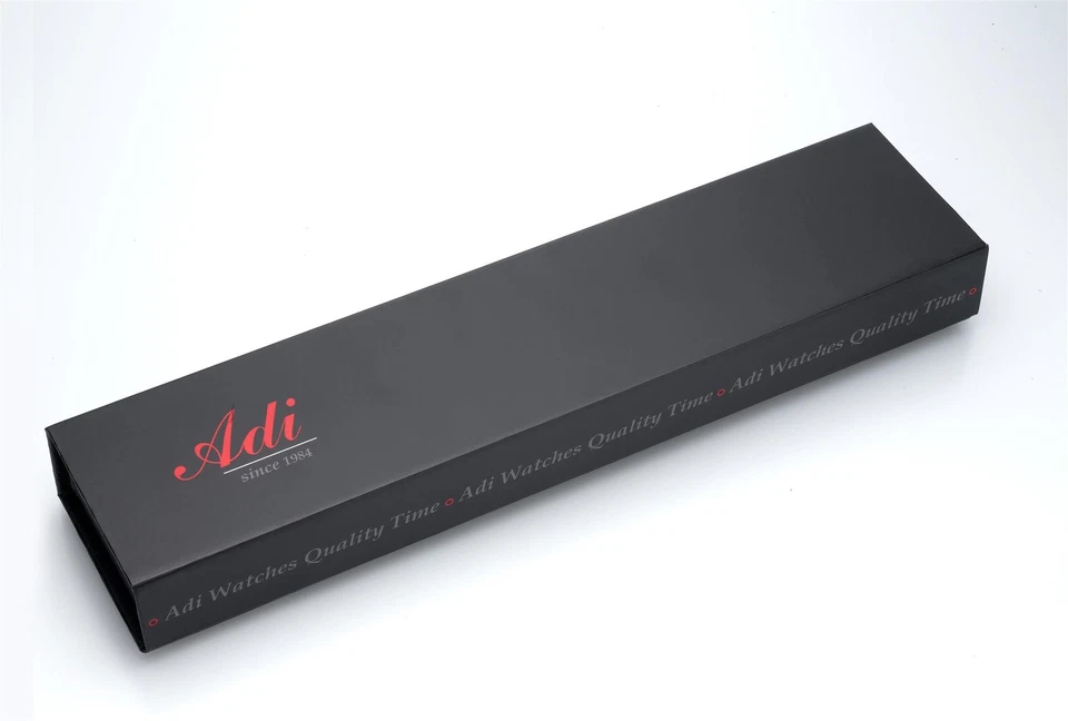 Мужские кварцевые часы Adi из нержавеющей стали с сапфировым стеклом и днем/датой 43 мм - Изображение 4 из 4