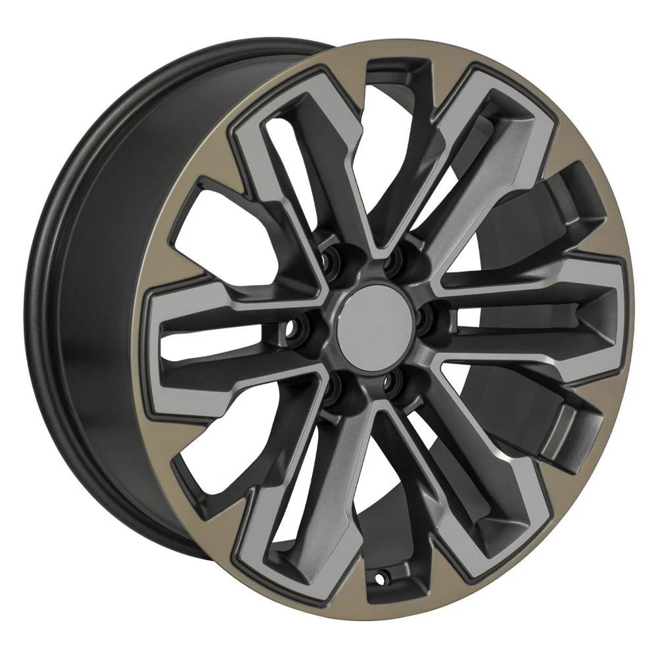 OE Wheels CV69 20x9 Gunmetal Wheels & 275/55R20 Goodyear Tires Set 6X139.7 26ET - Image 4 of 4