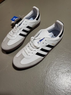 Adidas Samba Vegan weiss/schwarz Größe UK 10 1/2 Nie gebraucht