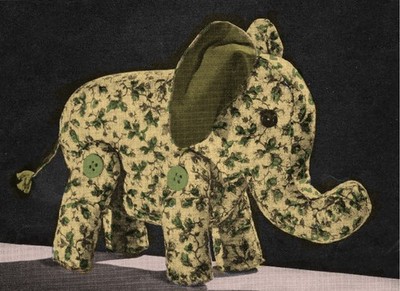 Vintage Elephant Toy Sewing Pattern - PDF Downoad