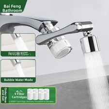 Faucet Extender with 1080 Degree Rotation and Dual Flow for Kitchen Use