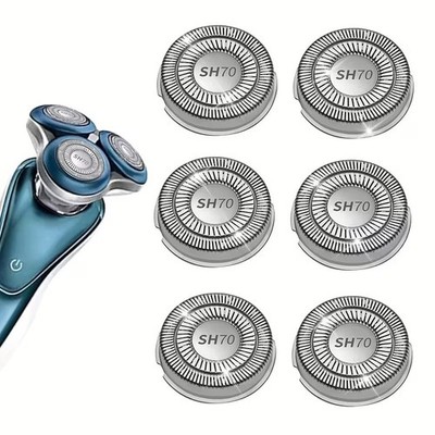 6x Ersatzklingen SH70 kompatibel & Philips 7000 Serie   Rasieraufsätze