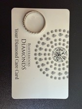 Beaverbrooks platinum & diamond half eternity ring, 0.5ct diamond weight, Size P
