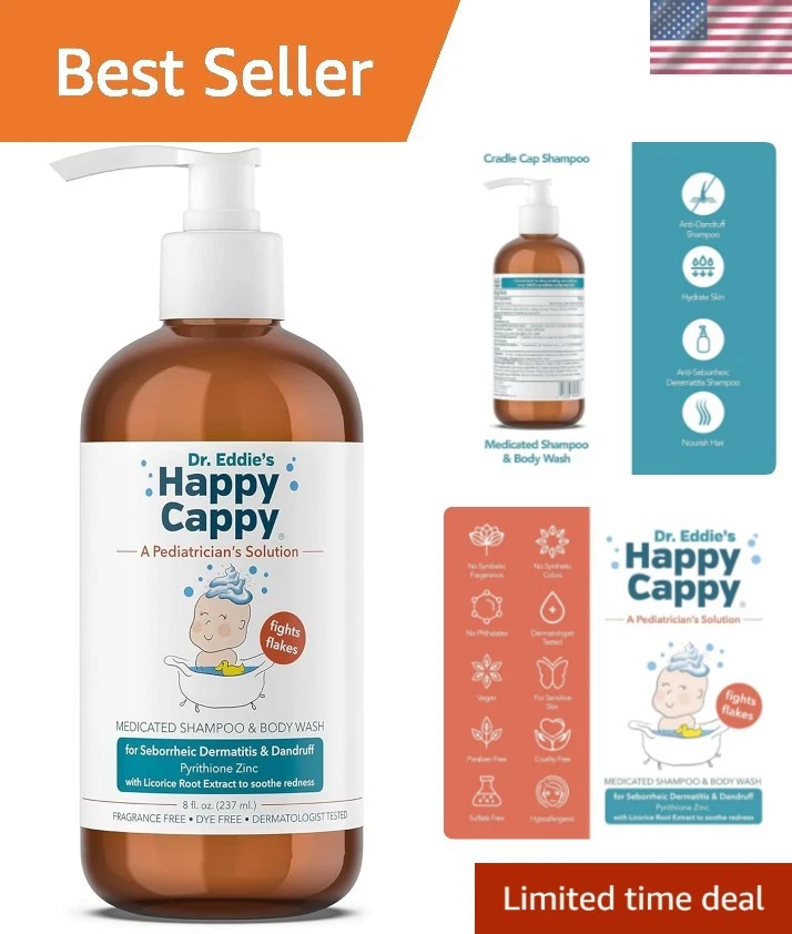 Baby Medicated Shampoo Dandruff Cradle Cap Seborrheic Dermatitis Relief
Opens in a new window or tab
