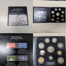 Great Britain: 1953 QEII Coronation Coin & Stamp Set in Presentation Case