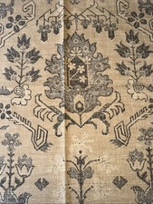 Tessuto Thibaut 25" mq  Kilim 100% Cotone Anatra Beige Tamarindo F97135 Fiori