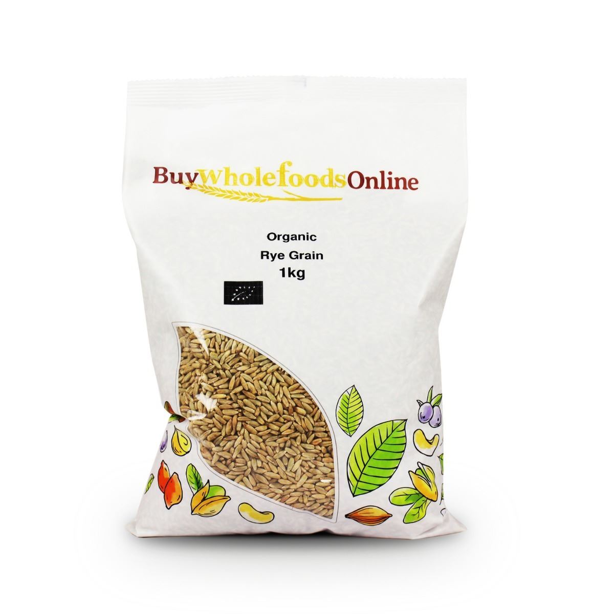 Organic Rye Grain 1kg | BWFO | Free UK Mainland P&P