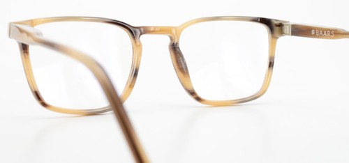 BAARS Brille Jurgen C07g 47-21 Herren Magnet Scharnier Beige Horn Muster France - Picture 5 of 14