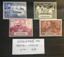 Timbres GRENADE Série 1949 NEUF ** MNH
