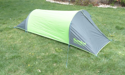 Eureka Solitaire AL 3-Season 1-Person Backpacking Camping Bivy Tent Green