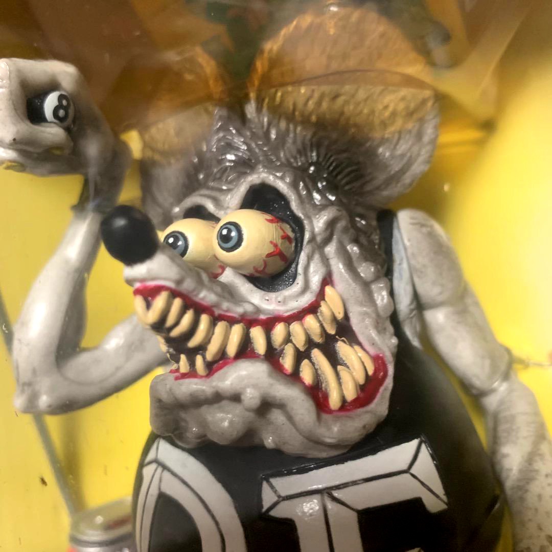 Rat Fink Kustom Monster フィギュア RAT FINK Kustom Monster Figure Japan Exclusive Ed Roth Gray