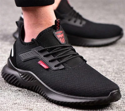 MARKENLOS Arbeitsschuhe S3 Sicherheitsschuhe Stahlkappe Atmungsaktiv Schwarz Schutzschuhe