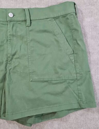J. Pantalones cortos chinos verdes Crew para mujer BT201 4,5 entrepierna cintura 33 nuevos con etiquetas frente plano - Imagen 2 de 9