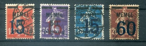 Memel 34/35+47/48 Perfect ** MNH MINT NEVER HINGED (80496