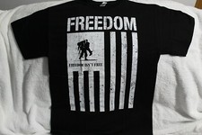 SOLDIER AMERICAN FLAG USA FREEDOM ISN'T FREE MILITARY T-SHIRT