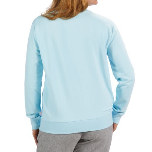 Fila Damen mittelschweres langärmeliges Sweatshirt mit Rundhalsausschnitt, BLAU, L - Bild 3 von 3