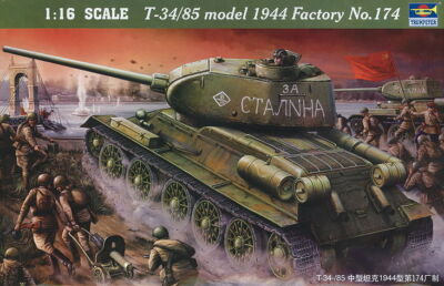 Trumpeter 00904 - 1:16 T-34/85 1944 Baunummer 174 - Neu