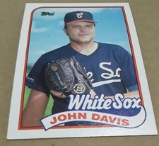 1989 Topps John Davis Chicago White Sox Baseball Card