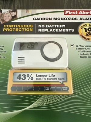 Lot Of 4 Brand New First Alert Carbon Monoxide Alarm 10 Year Battery #832151