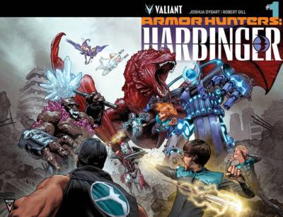ARMOR HUNTERS HARBINGER #1 VARIANT CVR B CHROM (AH) VALIANT ENTERTAINMENT LLC