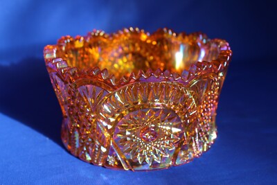  Mosser Carnival Glas - Schale mit Sägezahnrand - Hobstars & Diamanten - 4 Farben.