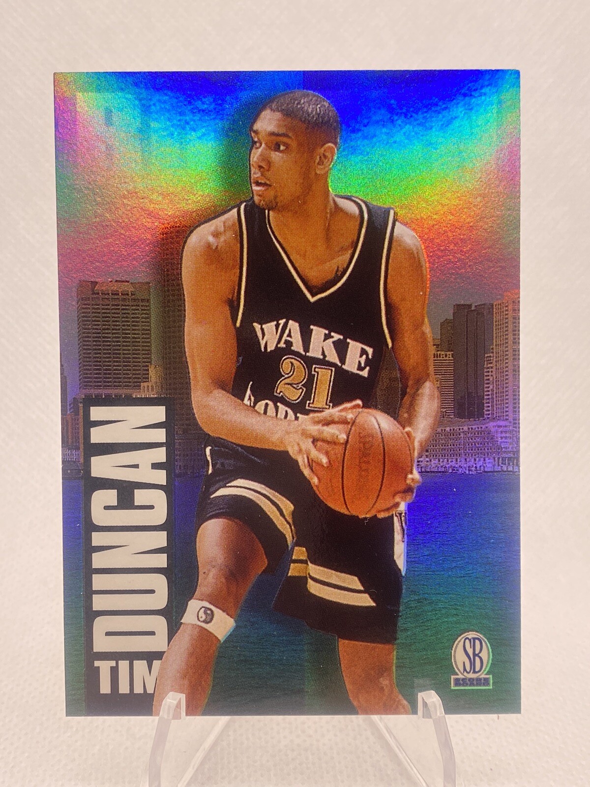 Tim Duncan 1997 Score Board NBA Draft Day Rookie #1-A Spurs