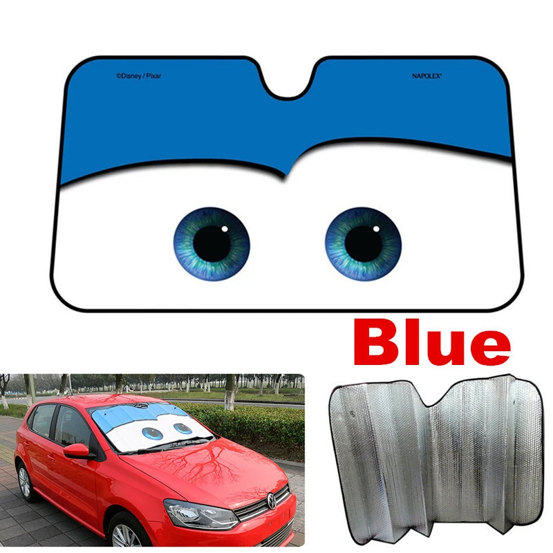 Parasol Parasol Dibujos Animados Ojos Grandes Cubierta Parabrisas Para Accesorios Coche Plegable Foto 3 de 4