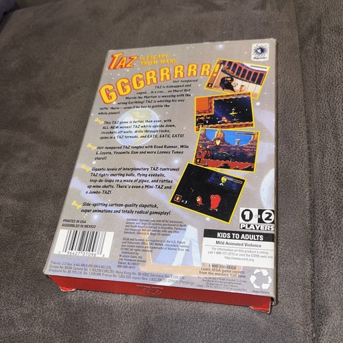 Taz in Escape From Mars (Sega Genesis Games Complete ! - Picture 8 of 9