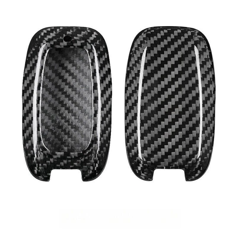 Funda protectora para llavero remoto de fibra de carbono para Chrysler Pacifica Voyager  Foto 4 de 4