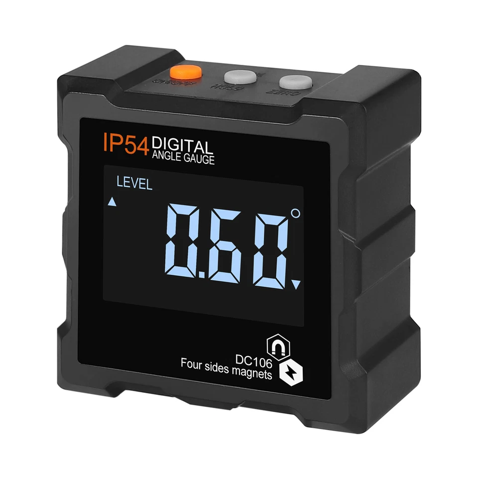 Magnetic Digital Protractor Gauge Level Box Angle Finder Inclinometer Meter LCD - Image 2 of 4