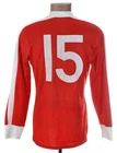 VINTAGE PUMA 1980'S RED FOOTBALL SHIRT JERSEY #15 SIZE M (6) ADULT