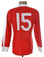 VINTAGE PUMA 1980'S RED FOOTBALL SHIRT JERSEY #15 SIZE M (6) ADULT