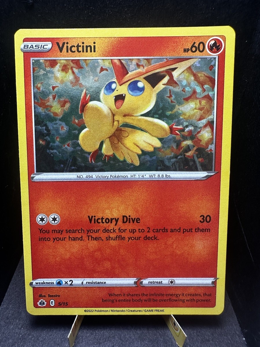victini pokemon card mcdonalds basic value Victini (XY117) [XY: Black Star Promos] Ultra Rare Card Type Pokemon TCG Mcdonalds 2022 Victini