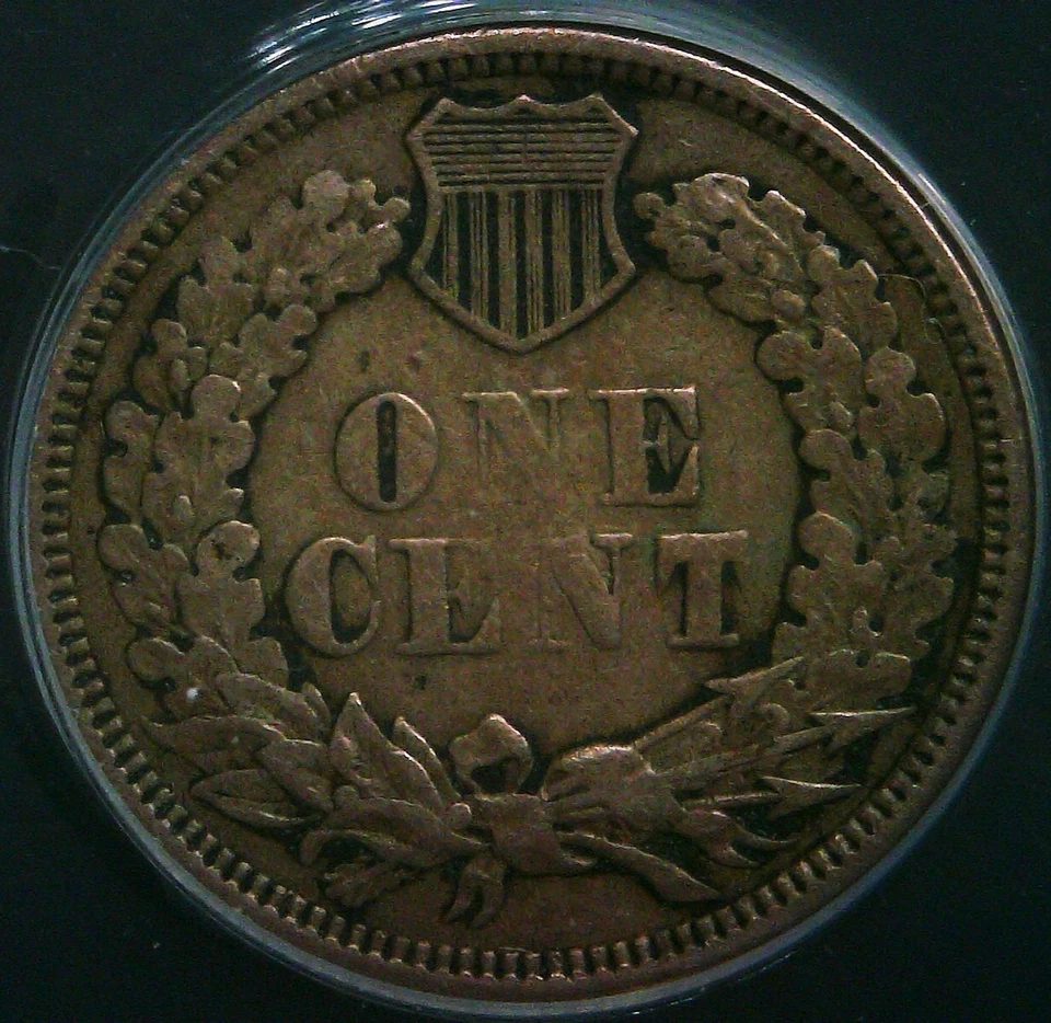 1862 Indian Head Cent / Penny - DDR FS-801 S-6 - ANACS VF20 Details - RARE! - Image 4 of 4