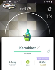 Shiny Karrablast Backgrounds Community Day - PTC 20k Stardust
