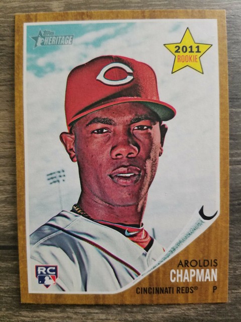 2011 Topps Heritage 199 Aroldis Chapman RC Rookie Card EBay
