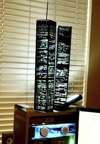 WORLD TRADE CENTER TWIN TOWERS MODEL 9/11 lighted lamp translight prints NEW - Picture 14 of 14