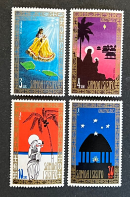 Travelstamps: 1973 Samoa Stamps SG 417-420 Christmas set Mint MNH OG | eBay