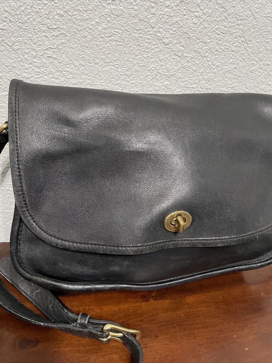 Vintage Coach City Bag Black Leather 9790 Handbag Purse Vintage Coach City Bag Black Leather 9790 Handbag Purse