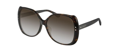 GUCCI 0988 Brown Havana Stripe Oversized Gg0988S 002 Retro  display picture 2