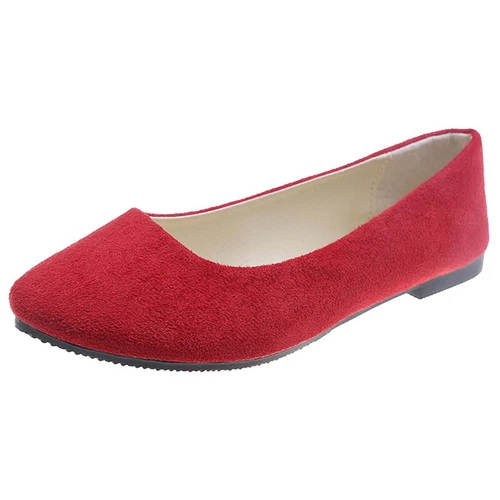 Ladies Dress Flats Slip On Pumps Dance Women Low Heel Cozy Shoes Casual Fashion - Bild 45 von 53