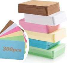 300 Multicolor Blank Kraft Business Cards Double Sided 3.5X2.2 Inches Office Use