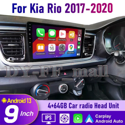 4+64GB Android 13 Autoradio BT FM GPS Navi Wifi CarPlay für Kia Rio 3 K3 2017-20