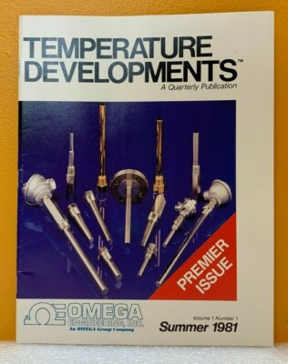 Omega Engineering, Inc 1981 Temperature Developments Volume 1 Number 1 Catalog.