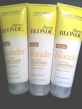 3 John Frieda Sheer Blonde Go Blonder Lightening Conditioner Ideal Blonde 8.45oz