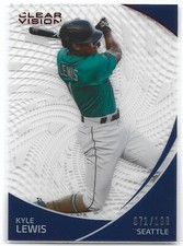 2022 Panini Chronicles Clear Vision #8 Kyle Lewis 071/100 Red Mariners ROY
