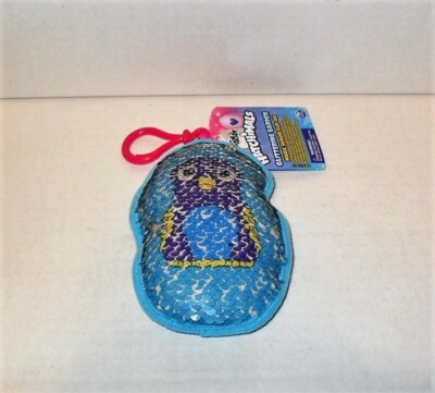 HATCHIMALS GLITTERING GARDEN MAGIC SEQUIN CLIP-ON PILLOWS SINGLE BLUE