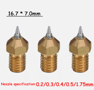 0,2-0,5 mm 3D Drucker Messing Extruder Düse für Creality CR-10S Pro V2 CR-10 Max