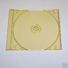 480 NEW TOP QUALITY RARE STANDARD SINGLE CD GOLD TRAY, TRANSPARENT GOLD TRAY